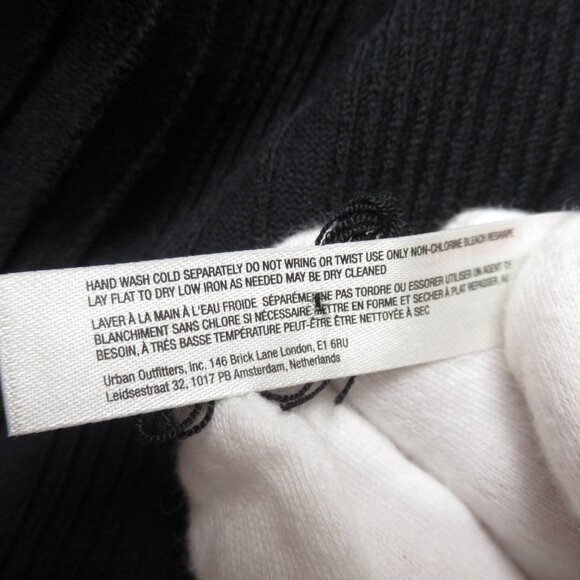 Anthropologie Daily Practice Ribbed Sweater Midi Dress Black XXS - Picture 8 of 11